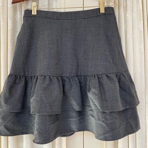 J Crew Ruffled Mini Skirt